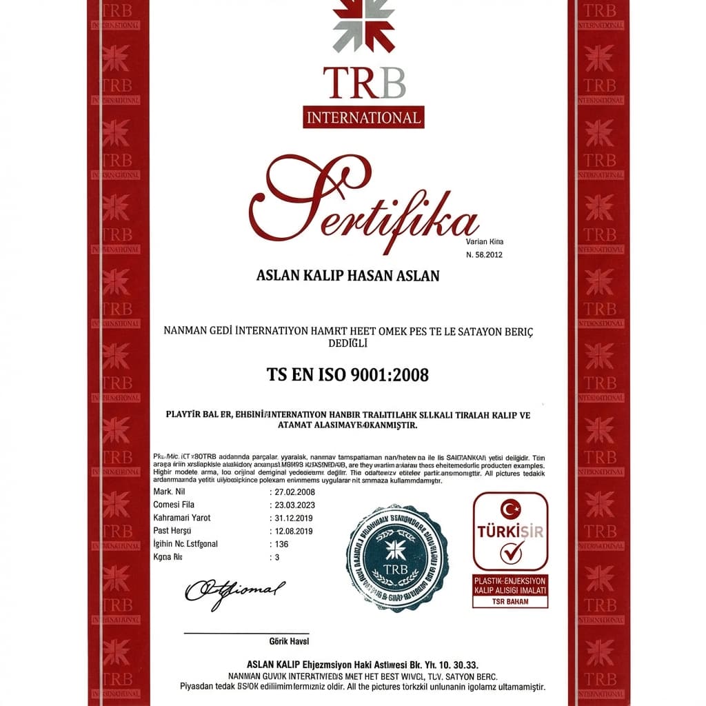 ISO 9001 Sertifikası